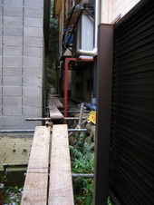 伊豆修善寺にある老舗旅館の坪庭工事が完成しました